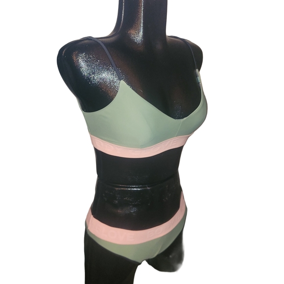 Body Glove Women's Olive Green and Pink Bikini Set XS - Picture 2 of 4